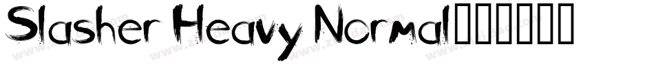 Slasher Heavy Normal字体转换